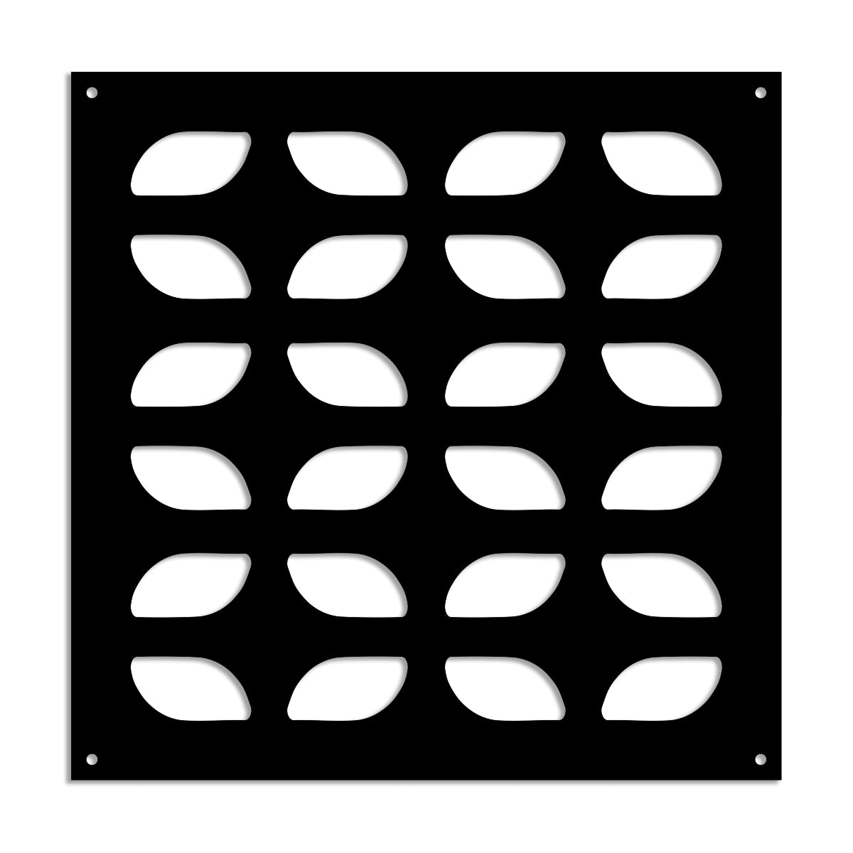 GLOBECROSS - Pannello in PVC traforato - Parasole Colore: nero, Misura: 73x73 cm