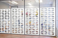 GLOBECROSS - Pannello in PVC traforato - Parasole Misura: 73x148 cm, Colore: bianco