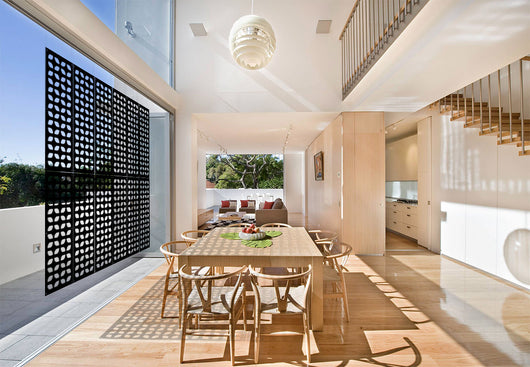 GLOBECROSS - Pannello in PVC traforato - Parasole Misura: 73x148 cm, Colore: nero