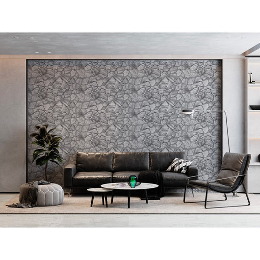 GRAFITE - Pannello finta pietra in PVC 98x50cm kit di 2 Pz 1 mq