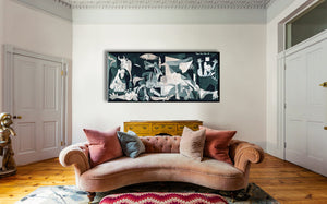Guernica -  Quadro Canvas Contemporaneo su telaio in legno Misura: 135x60 cm