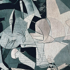 Guernica -  Quadro Canvas Contemporaneo su telaio in legno Misura: 135x60 cm