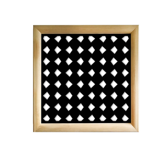 HALLOWEEN - Moduli Decorativi in Legno e PVC Misura: 73x73 cm, Colore: nero