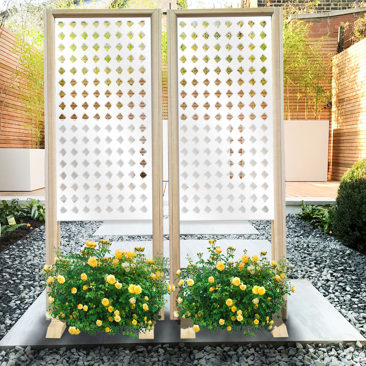 HALLOWEEN - Separè - Paravento modulabile - 70x190cm - in Legno e PVC Colore: bianco