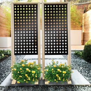 HALLOWEEN - Separè - Paravento modulabile - 70x190cm - in Legno e PVC Colore: nero