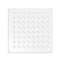 HALLOWEEN- Pannello in PVC traforato - Parasole Misura: 73x73 cm, Colore: bianco