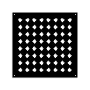 HALLOWEEN- Pannello in PVC traforato - Parasole Colore: nero, Misura: 48x48 cm