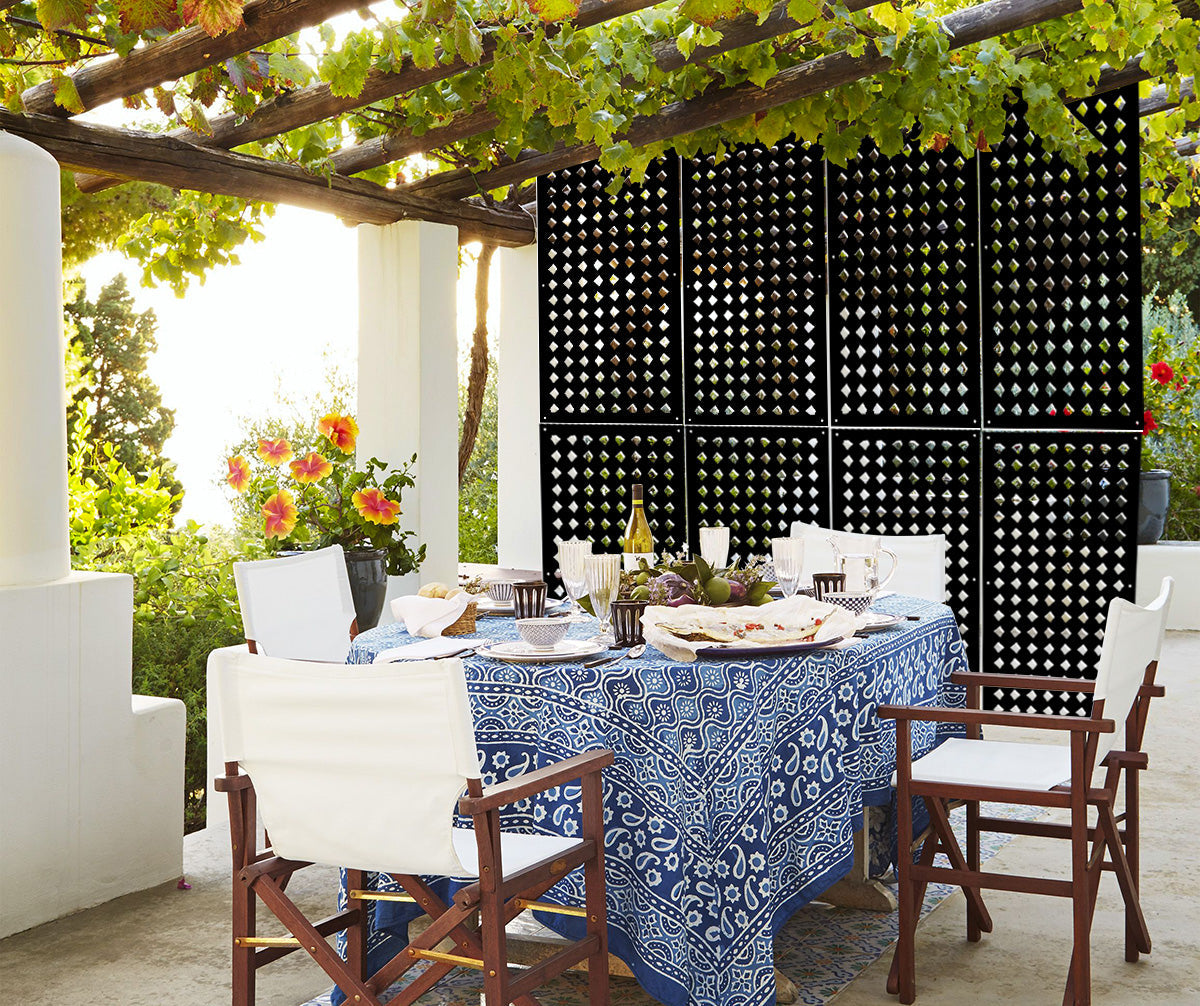 HALLOWEEN- Pannello in PVC traforato - Parasole Colore: nero, Misura: 98x198 cm