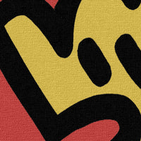 HARING - SUPERHERO XMAN - Quadro Canvas su telaio in legno Misura: 100x100 cm