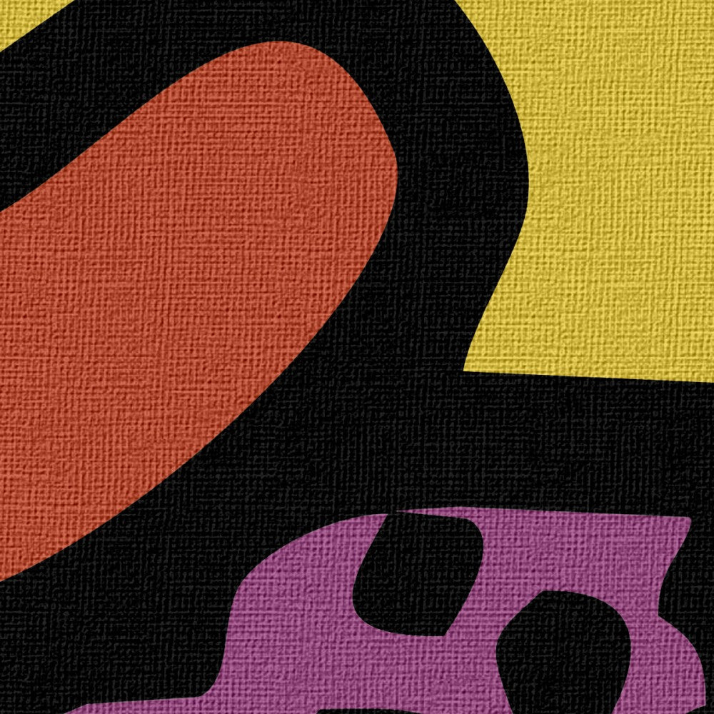 HARING - THE DANCING DOG - Quadro Canvas su telaio in legno Misura: 130x130 cm