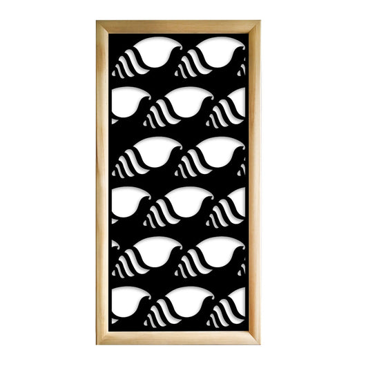 HERMITCRAB - Moduli Decorativi in Legno e PVC Colore: nero, Misura: 73x148 cm