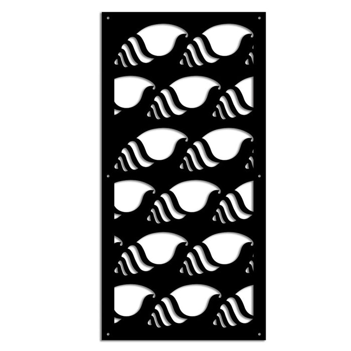 HERMITCRAB - Pannello in PVC traforato - Parasole Misura: 98x198 cm, Colore: nero