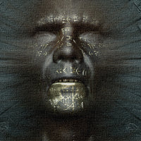 Hieroglyphics Abstraction - Quadro Canvas su telaio in legno Misura: 70X50 cm