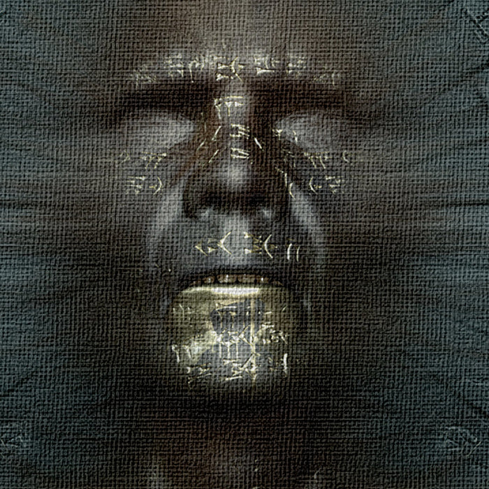 Hieroglyphics Abstraction - Quadro Canvas su telaio in legno Misura: 70X50 cm