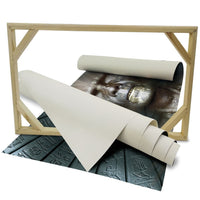 Hieroglyphics Abstraction - Quadro Canvas su telaio in legno Misura: 100x70 cm