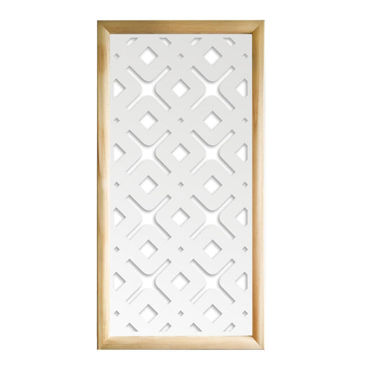 HORIZONTE - Moduli Decorativi in Legno e PVC Colore: bianco, Misura: 73x148 cm