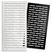 HOT DOG - Pannello in PVC traforato - Parasole Colore: bianco, Misura: 50x150 cm