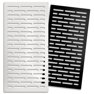 HOT DOG - Pannello in PVC traforato - Parasole Colore: bianco, Misura: 50x150 cm