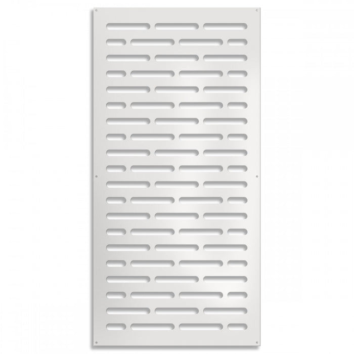 HOT DOG - Pannello in PVC traforato - Parasole Colore: bianco, Misura: 47x94 cm