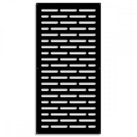 HOT DOG - Pannello in PVC traforato - Parasole Colore: nero, Misura: 47x94 cm