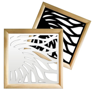 HOT SUN - Moduli Decorativi in Legno e PVC Colore: bianco, Misura: 73x73 cm