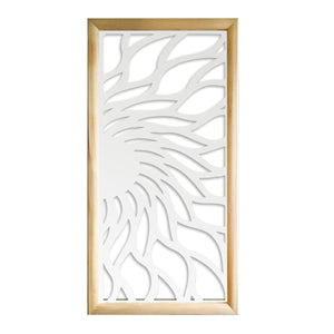 HOT SUN - Moduli Decorativi in Legno e PVC Misura: 47x94 cm, Colore: bianco