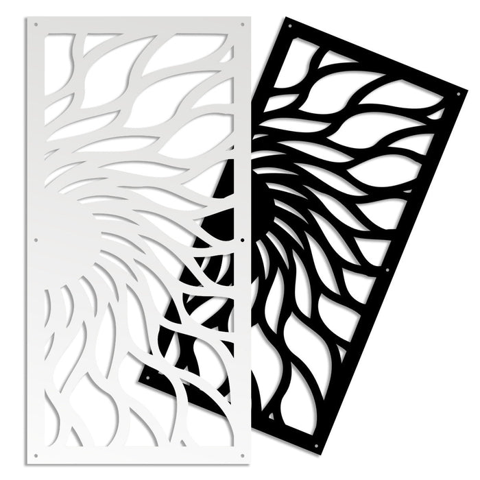 HOT SUN - Pannello in PVC traforato - Parasole Colore: nero, Misura: 73x148 cm