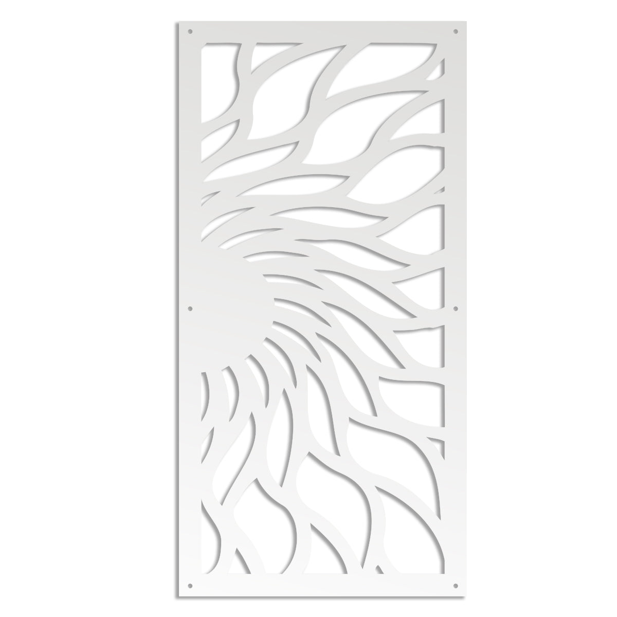 HOT SUN - Pannello in PVC traforato - Parasole Misura: 73x148 cm, Colore: bianco
