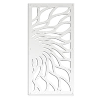 HOT SUN - Pannello in PVC traforato - Parasole Colore: bianco, Misura: 47x94 cm