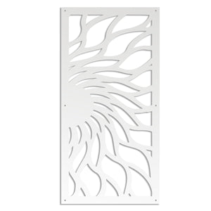 HOT SUN - Pannello in PVC traforato - Parasole Colore: bianco, Misura: 47x94 cm