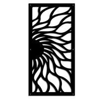 HOT SUN - Pannello in PVC traforato - Parasole Colore: nero, Misura: 47x94 cm