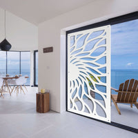 HOT SUN - Pannello in PVC traforato - Parasole Misura: 73x148 cm, Colore: bianco