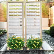 HOTDOG - Separè - Paravento modulabile - 70x190cm - in Legno e PVC Colore: bianco