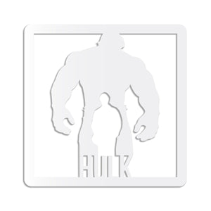 HULK - Quadro moderno in pvc solido 48 x 48cm Colore: bianco