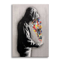 Ideas -  Quadro Canvas Contemporaneo su telaio in legno Misura: 70x100 cm