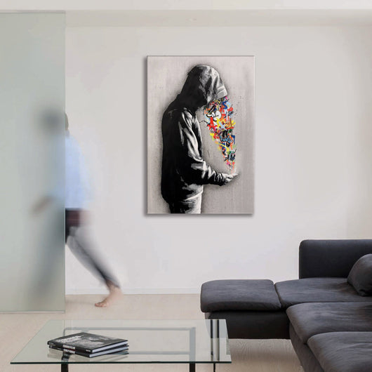 Ideas -  Quadro Canvas Contemporaneo su telaio in legno Misura: 70x100 cm