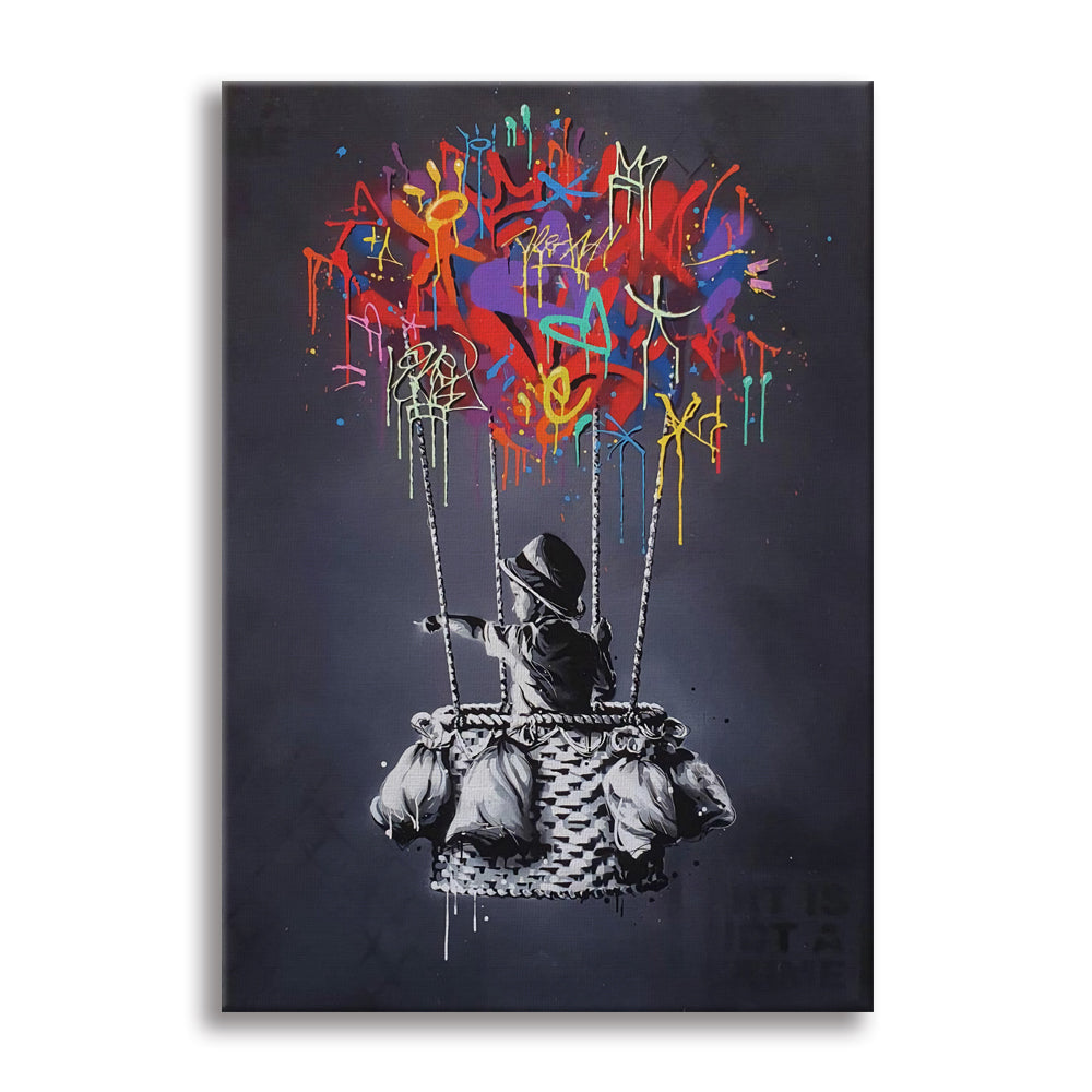 In Altum -  Quadro Canvas Contemporaneo su telaio in legno Misura: 50x70 cm