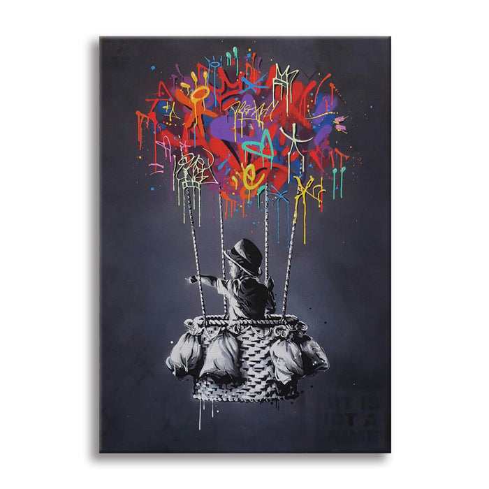 In Altum -  Quadro Canvas Contemporaneo su telaio in legno Misura: 50x70 cm