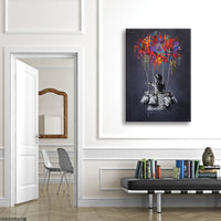 In Altum -  Quadro Canvas Contemporaneo su telaio in legno Misura: 70x100 cm