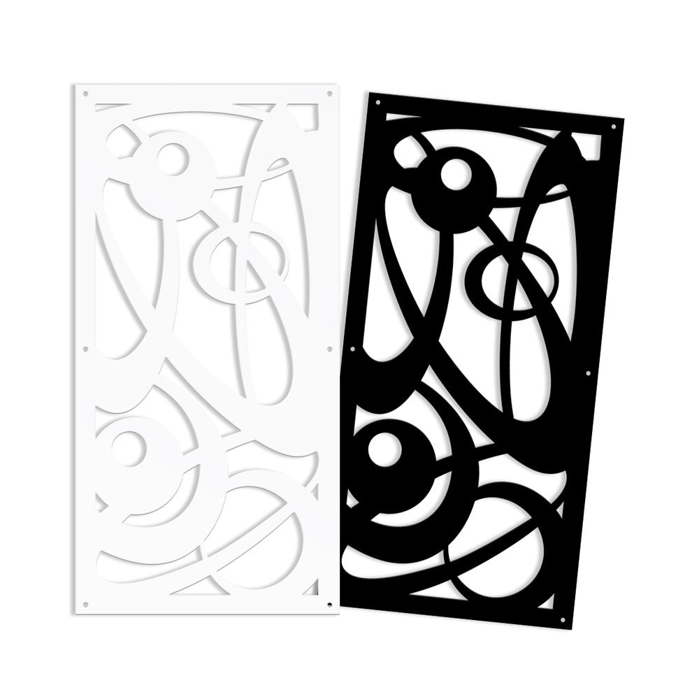 INTERSTELLAR - Pannello in PVC traforato - Parasole Colore: bianco, Misura: 47x94 cm