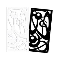 INTERSTELLAR - Pannello in PVC traforato - Parasole Colore: nero, Misura: 47x94 cm