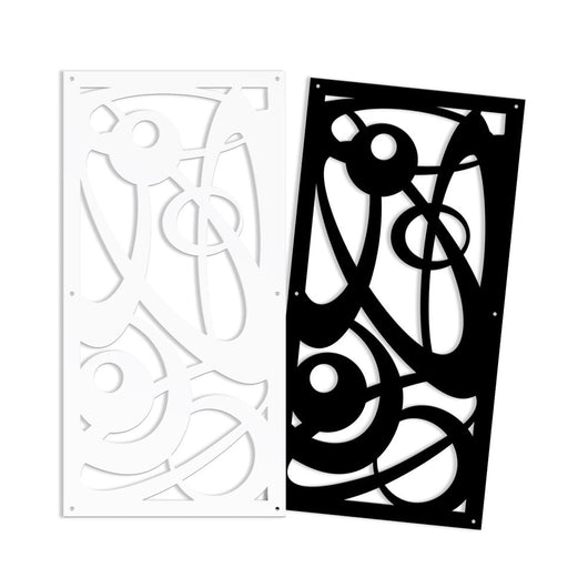 INTERSTELLAR - Pannello in PVC traforato - Parasole Colore: nero, Misura: 47x94 cm