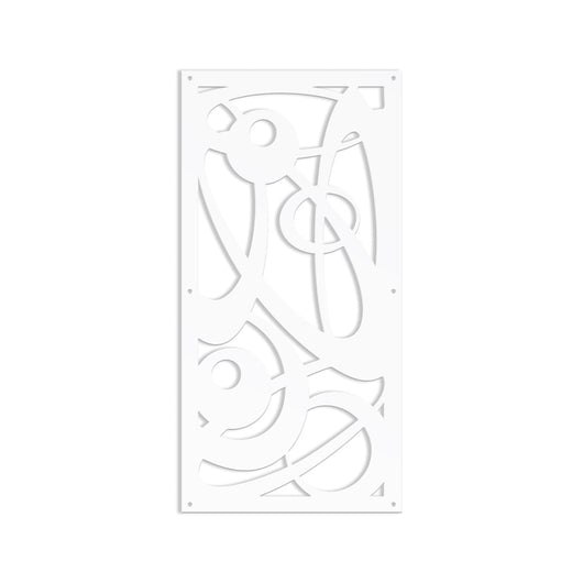 INTERSTELLAR - Pannello in PVC traforato - Parasole Colore: bianco, Misura: 47x94 cm