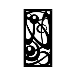 INTERSTELLAR - Pannello in PVC traforato - Parasole Colore: nero, Misura: 50x150 cm