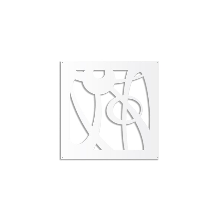 INTERSTELLAR - Pannello in PVC traforato - Parasole Misura: 48x48 cm, Colore: bianco