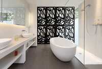 INTERSTELLAR - Pannello in PVC traforato - Parasole Colore: nero, Misura: 47x94 cm