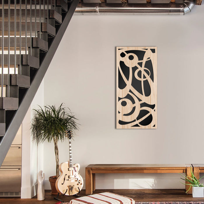 INTERSTELLAR - Quadro arredo LASERCUT composito Legno e PVC Misura: 70x140 cm