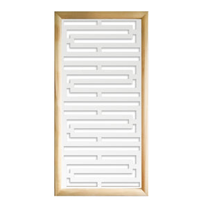 INTRICO  - Moduli Decorativi in Legno e PVC Misura: 47x94 cm, Colore: bianco