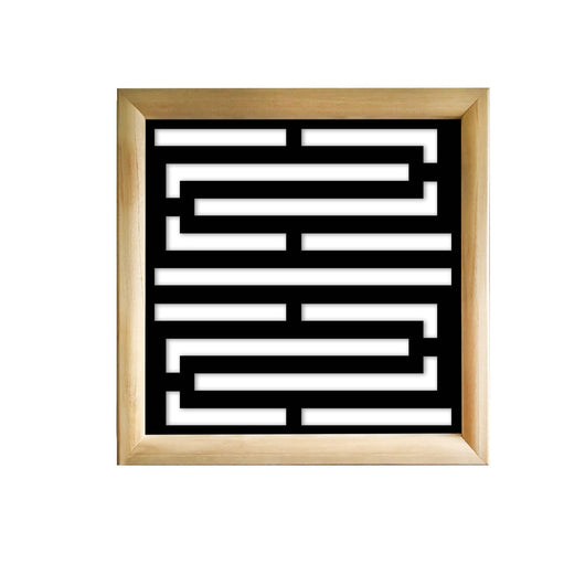 INTRICO  - Moduli Decorativi in Legno e PVC Colore: nero, Misura: 48x48 cm