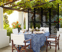 INTRICO - Pannello in PVC traforato - Parasole Misura: 98x198 cm, Colore: nero